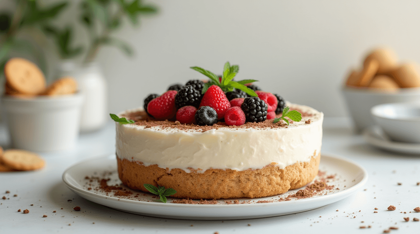 Kuchen ohne Backen mit Keksboden: schnell & einfach